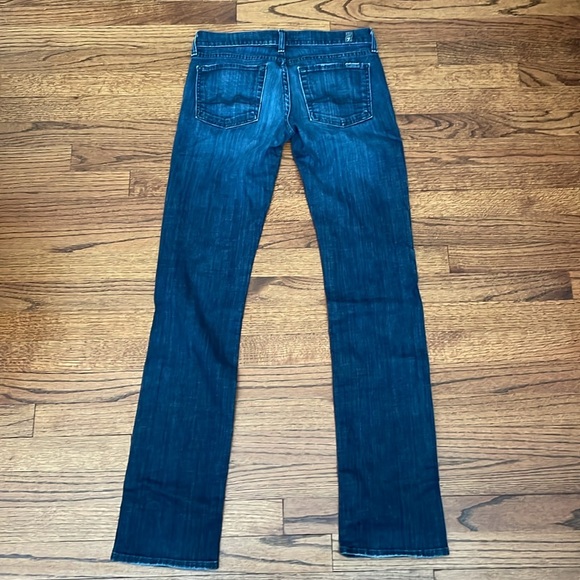 Seven 7 for all mankind straight leg medium wash size 27 jeans denim u190380s - Picture 8 of 9